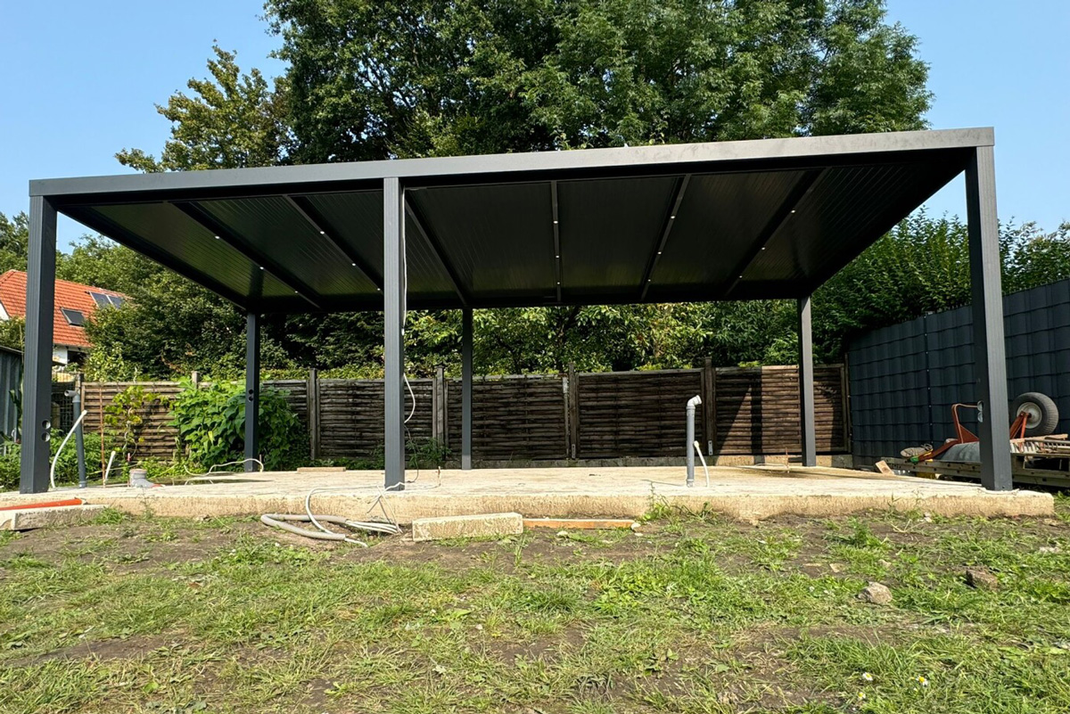 Carport Montage QUANTUM Homedesign Hannover