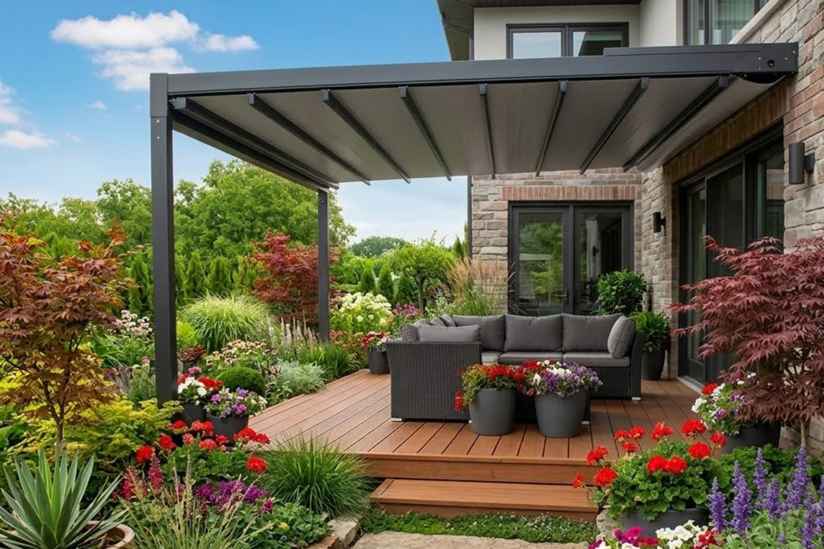 Freistehende Pergola Garten Hannover