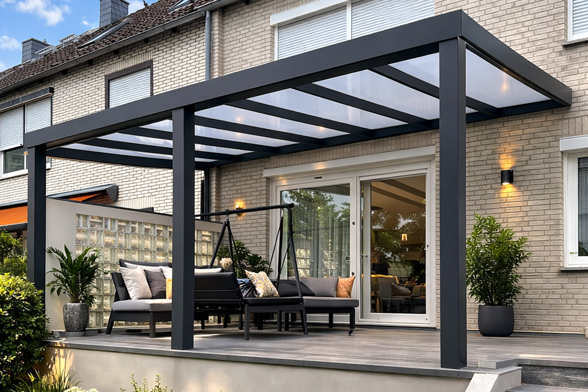 Terrassenüberdachung Wandanschluss Hannover